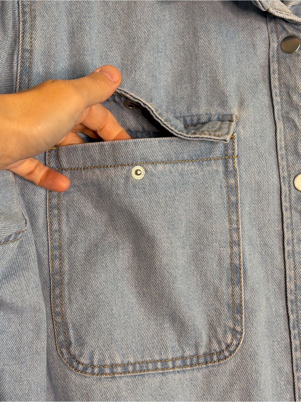 Universal Thread Fair Trade Denim Shacket - Picture 5 of 8